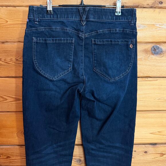 Democracy Ab Technology Jeans Skinny Blue Size 8 Stretchy Denim Slimming - Picture 3 of 7